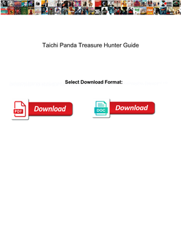 Taichi Panda Treasure Hunter Guide