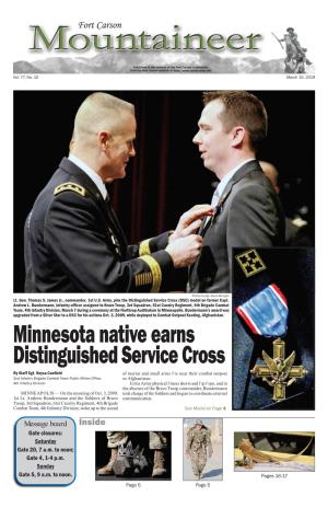 Minnesota Native Earns Distinguished Service Cross by Staff Sgt