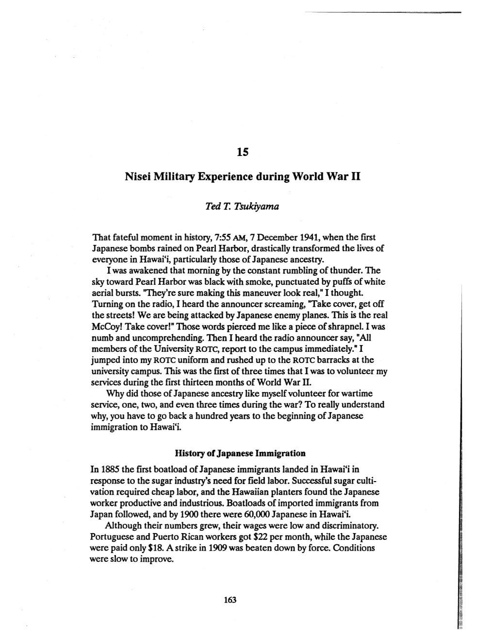 Nisei Military Experience During World War II