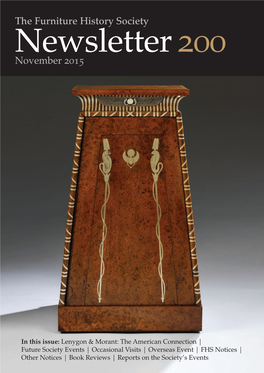 The Furniture History Society Newsletter 200 November 2015