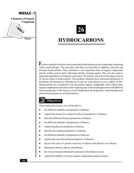 Hydrocarbons Y