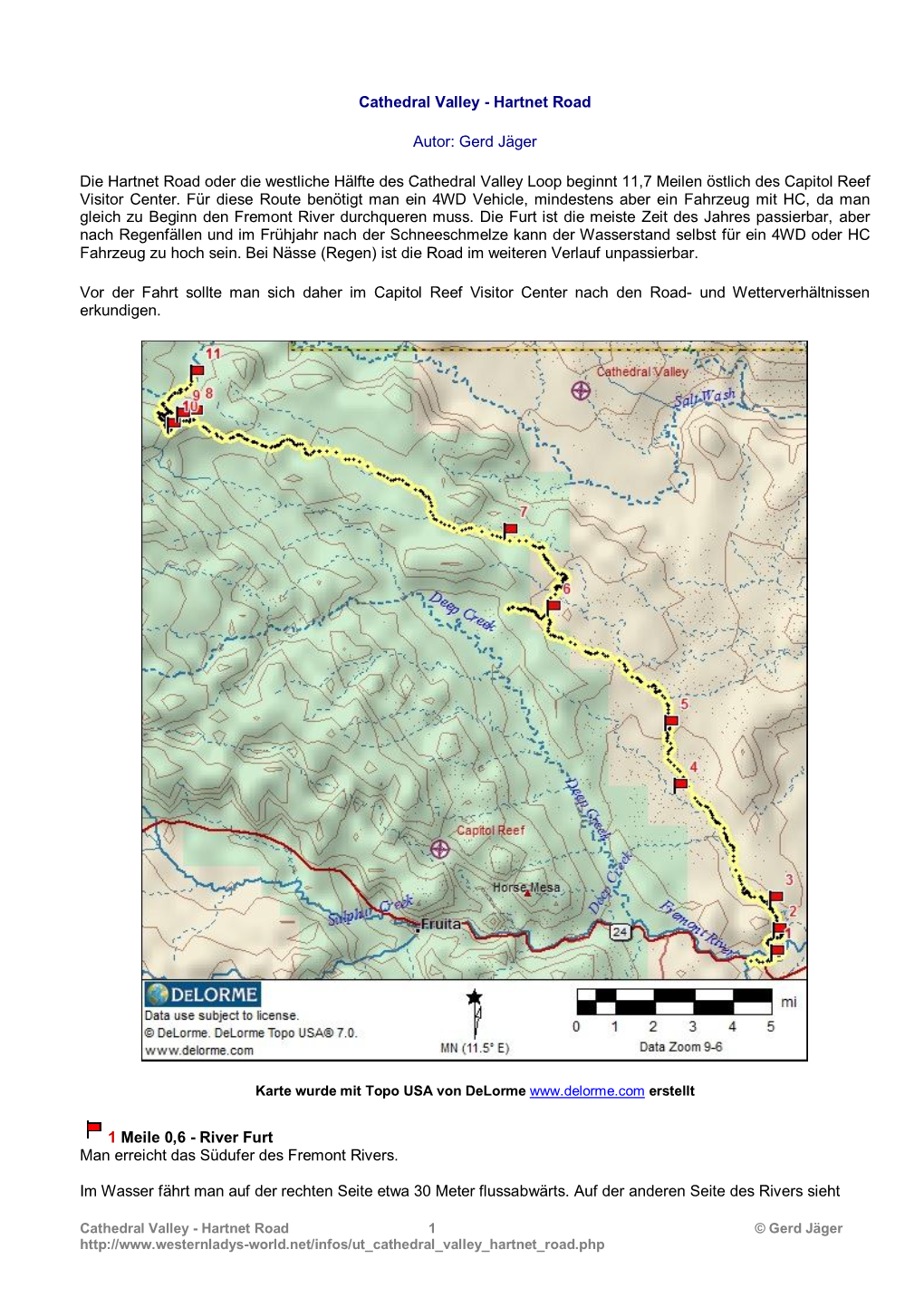 Cathedral Valley - Hartnet Road