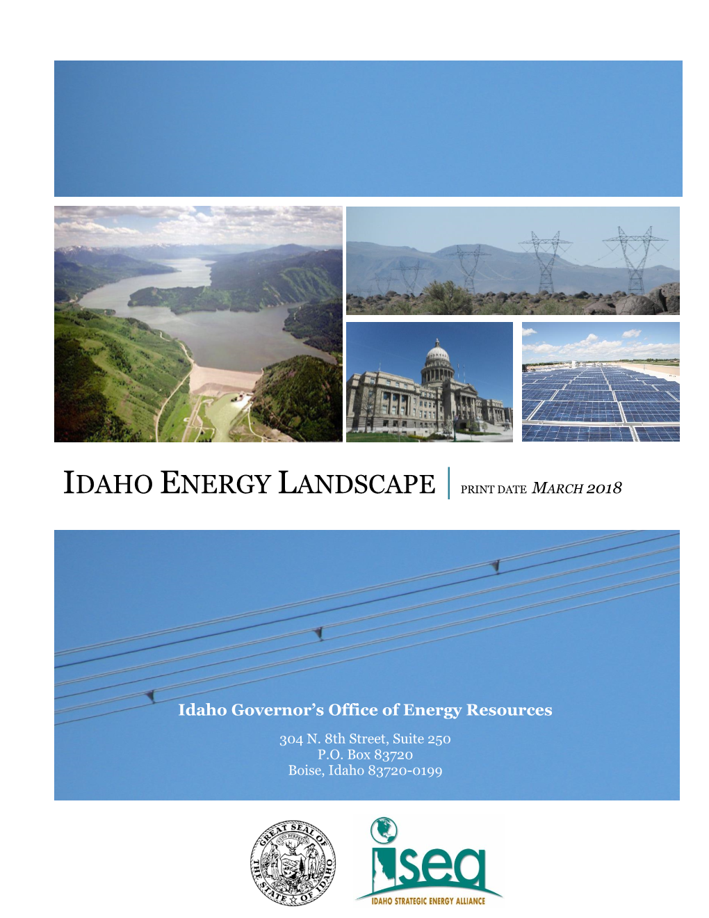 Idaho Energy Landscape Print Date March 2018