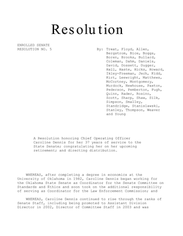 Resolution No