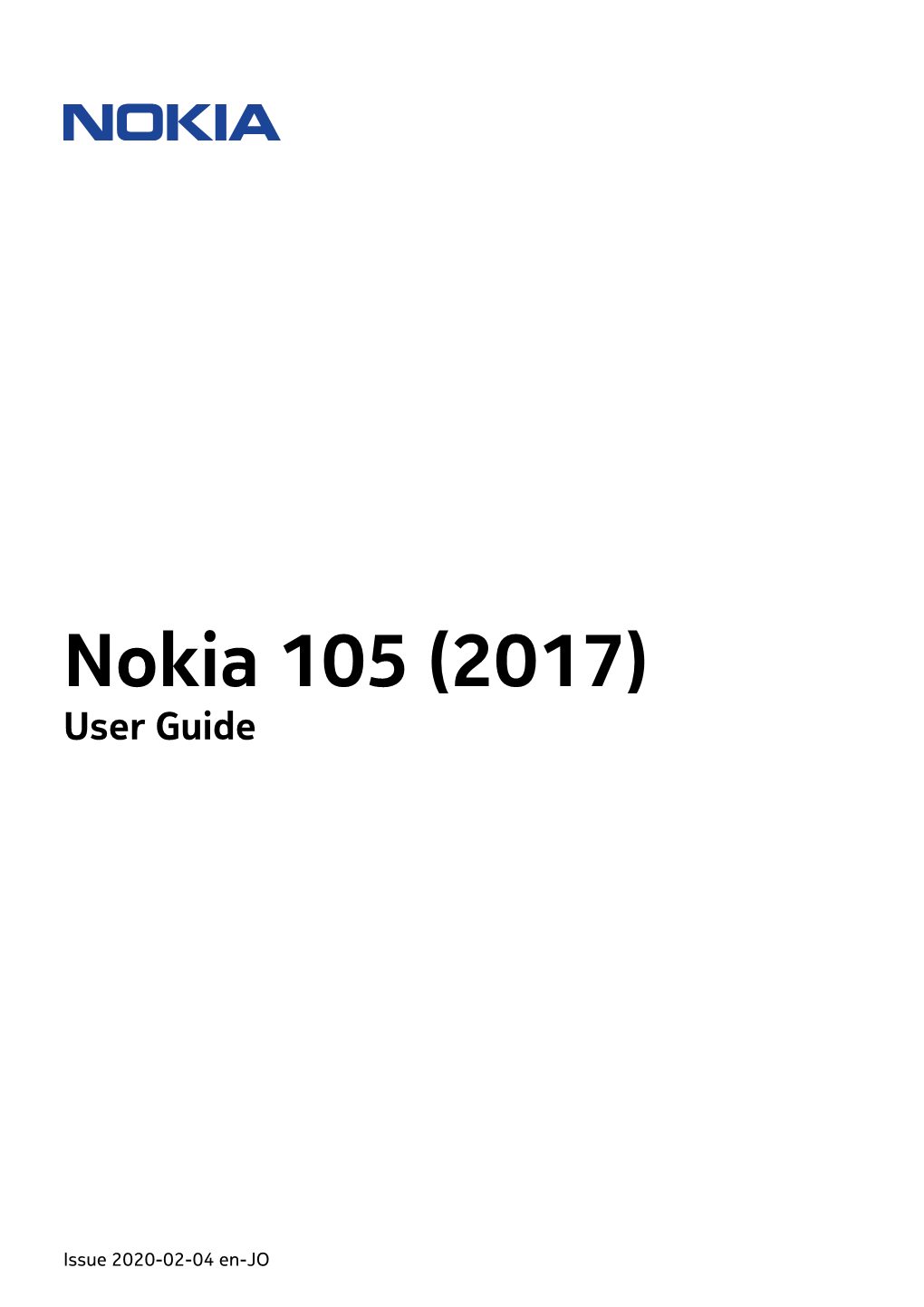 Nokia 105 (2017) User Guide