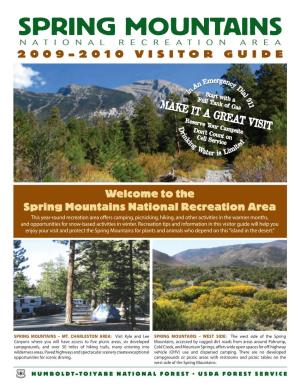 Spring Mountains National Recreation Area Visitor Guide