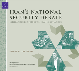 Iran's National Security Debate Implications for Future U.S
