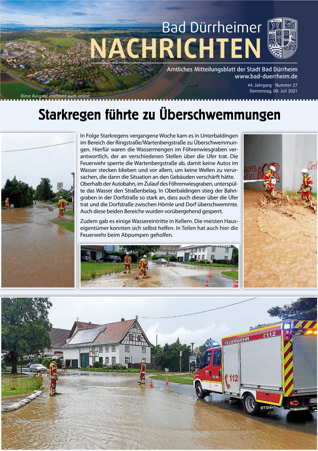 Starkregen Führte Zu Überschwemmungen