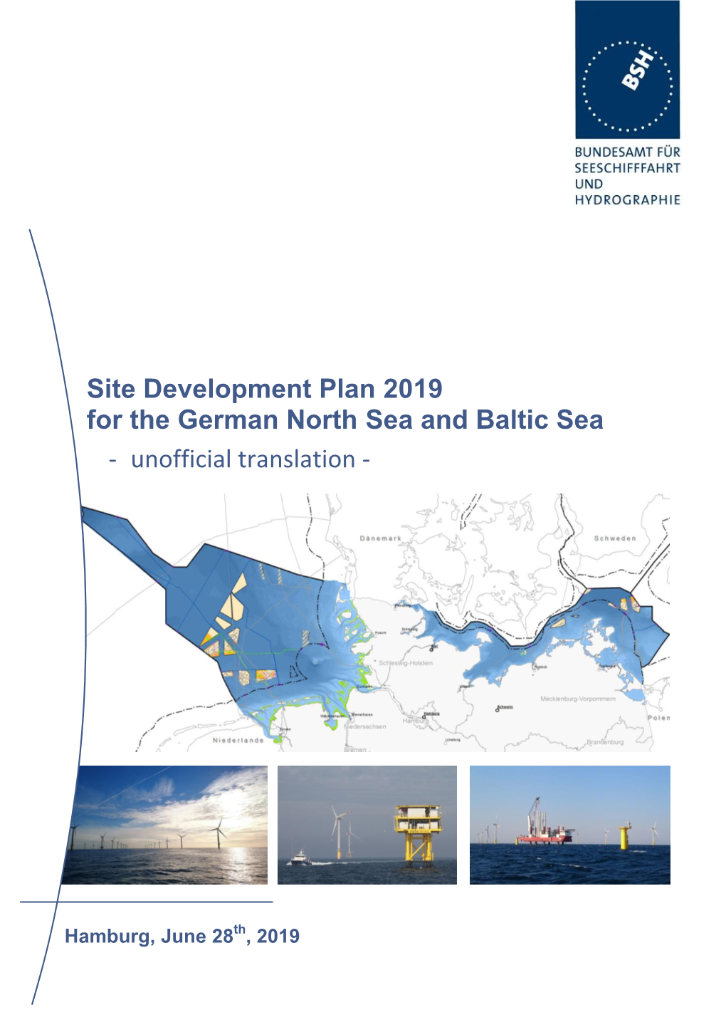 Site Development Plan 2019 for the German North Sea and Baltic Sea