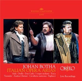 Johan Botha Italian Opera Arias