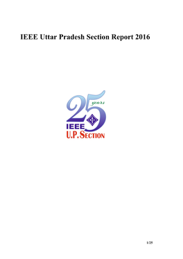 IEEE Uttar Pradesh Section Report 2016