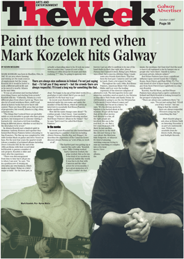 Paint the Town Red When Mark Kozelek Hits Galway