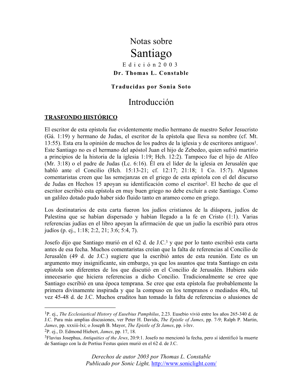 Notas Sobre Santiago Edición2003 Dr