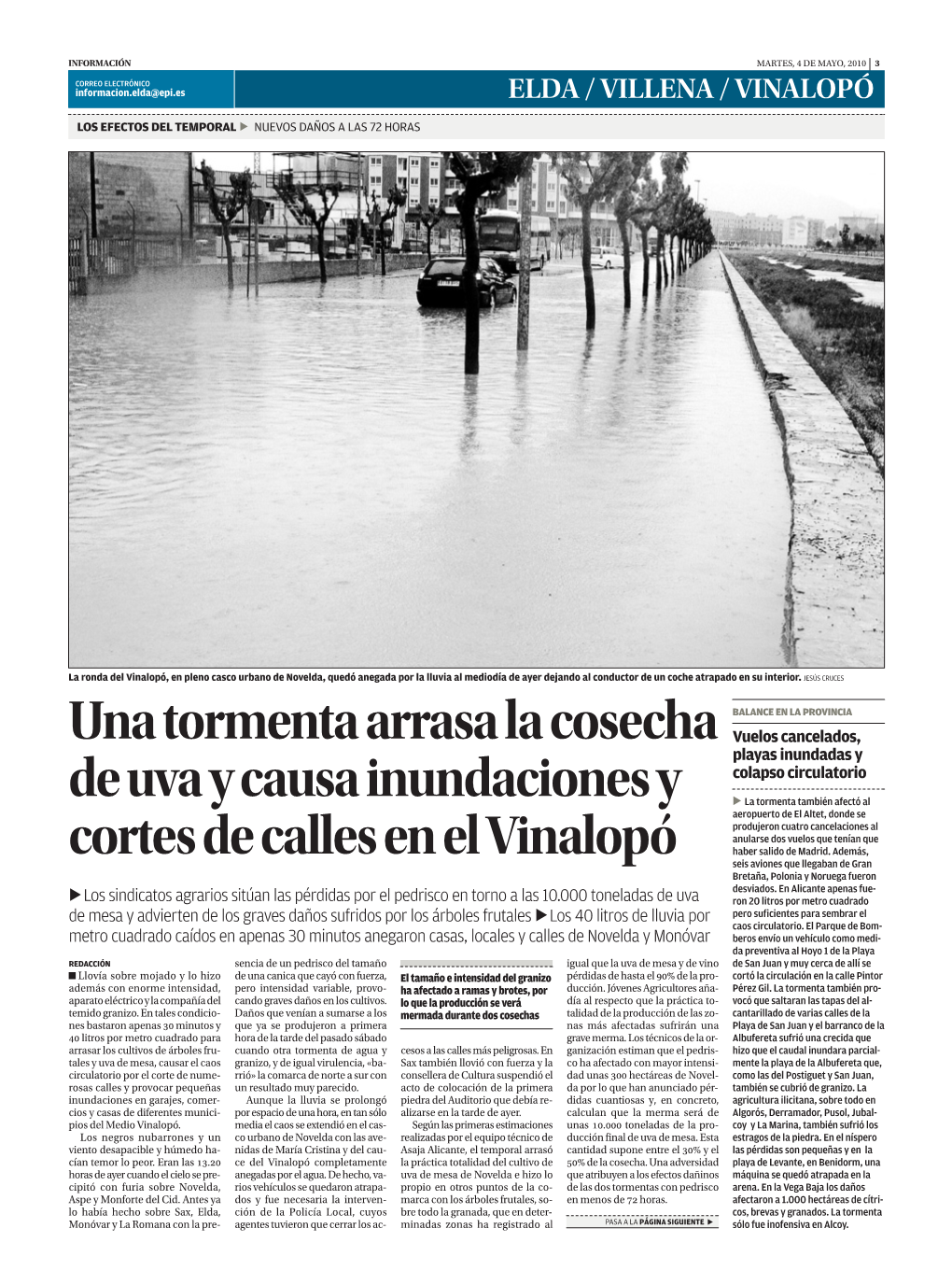 Una Tormenta Arrasa La Cosecha De Uva Y Causa Inundaciones Y Cortes