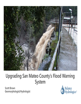 Upgrading San Mateo County's Flood Warning System