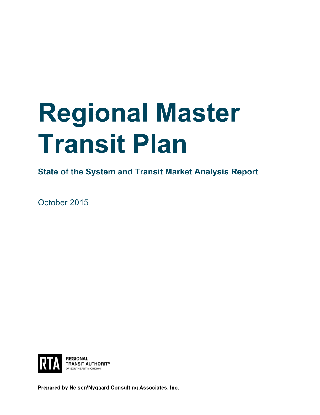 Regional Master Transit Plan