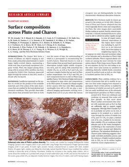 Surface Compositions Across Pluto and Charon