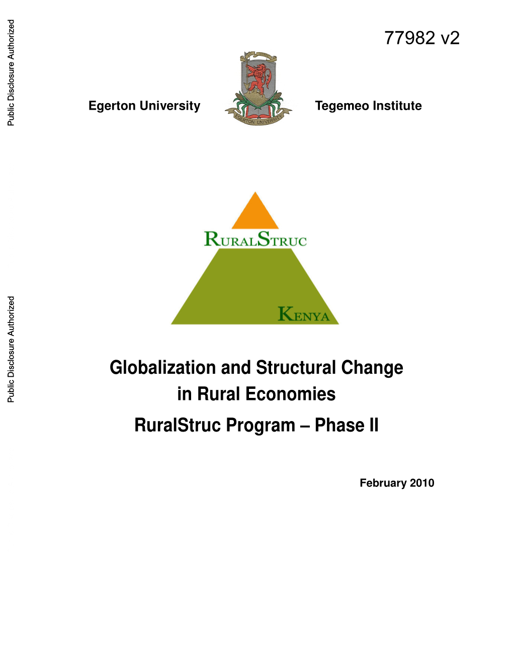 Characteristics of Kenyan Economy Impacting on Agricultural Sector