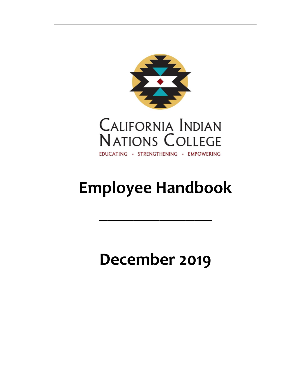 2019 CINC Employee Handbook