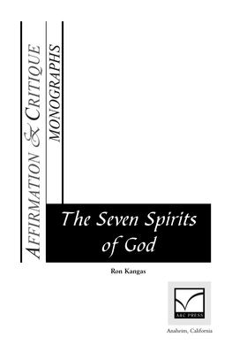 The Seven Spirits of God,” Affirmation & Critique, I.4 (Oct
