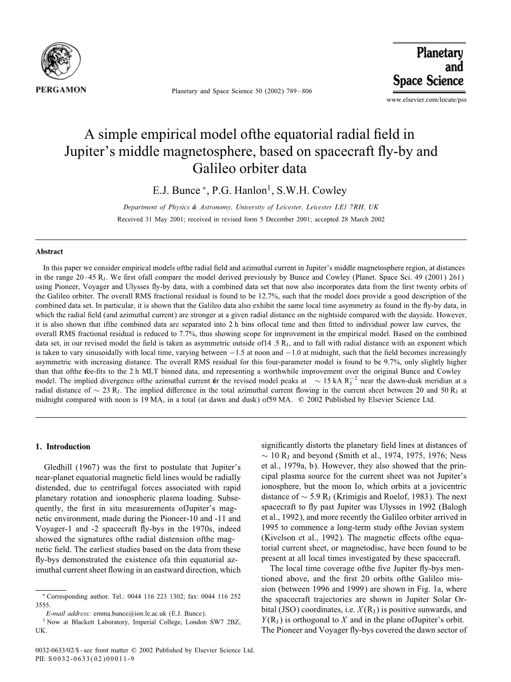 A Simple Empirical Model of the Equatorial Radial Field in Jupiter's