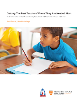Getting the Best Teachers Where They Are Needed Most