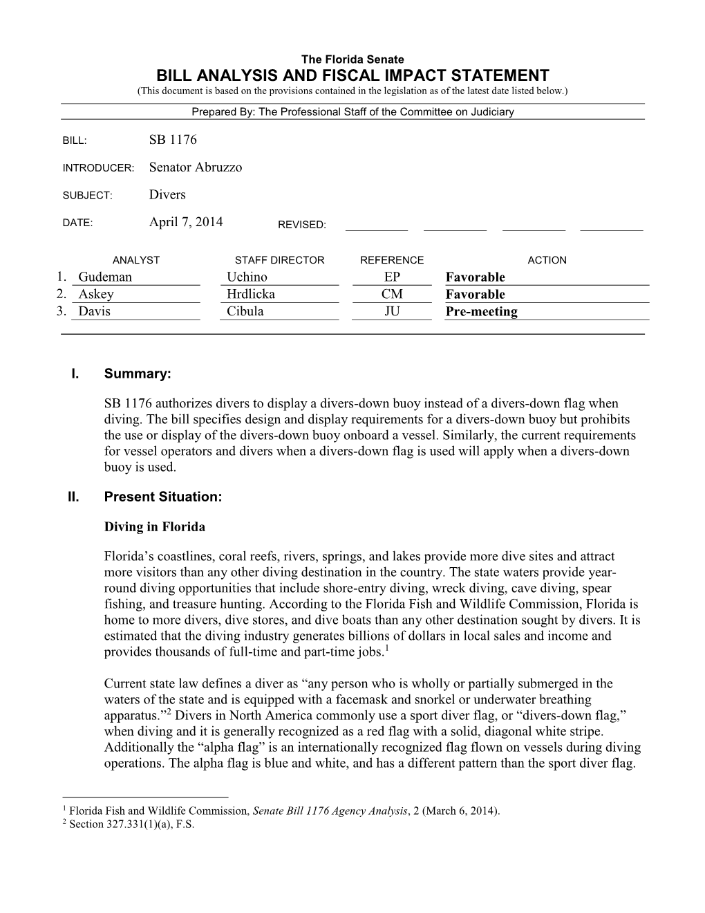 Bill Analysis and Fiscal Impact Statement