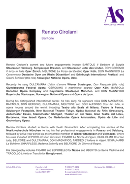 Renato Girolami Baritone