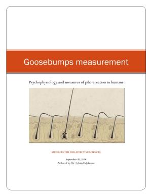 Goosebumps Measurement