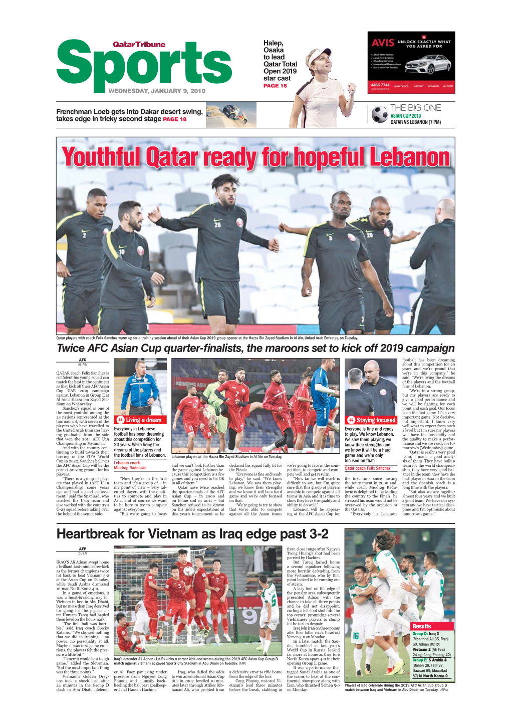 Youthful Qatar Ready for Hopeful Lebanon