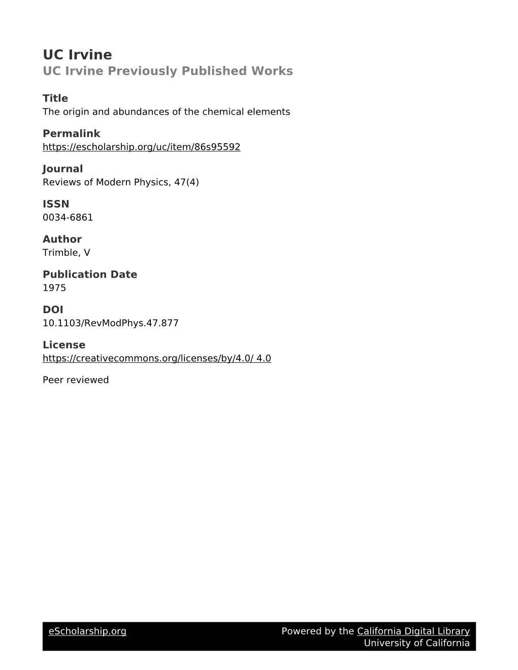 The Origin and Abundances of the Chemical Elements