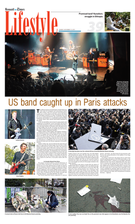 US Band Caught up in Paris Attacks