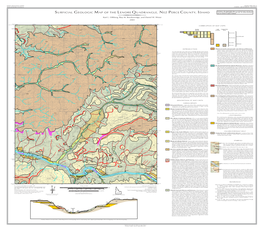 Surficial Geologic Map of the Lenore Quadrangle, Nez Perce County, Idaho