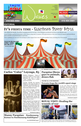 Elections Pinoy Style the Circus Has Begun