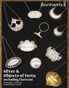 Silver & Objects of Vertu