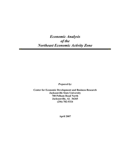 Economic Analysis of the Northeast Economic Activity Zone