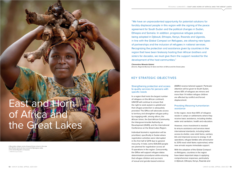 East and Horn of Africa and the Great Lakes Regional Summaries | East and Horn of Africa and the Great Lakes