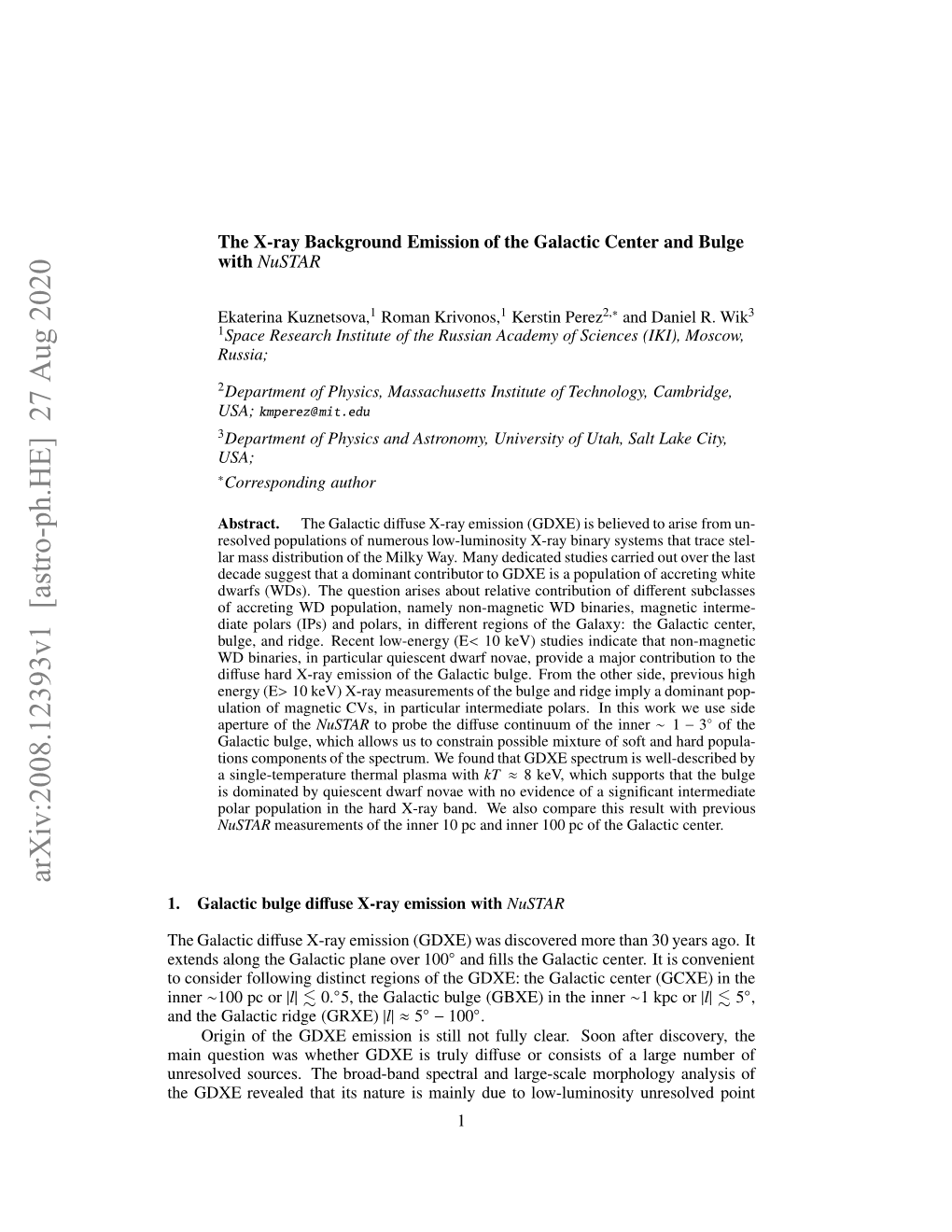 The X-Ray Background Emission of the Galactic Center and Bulge With