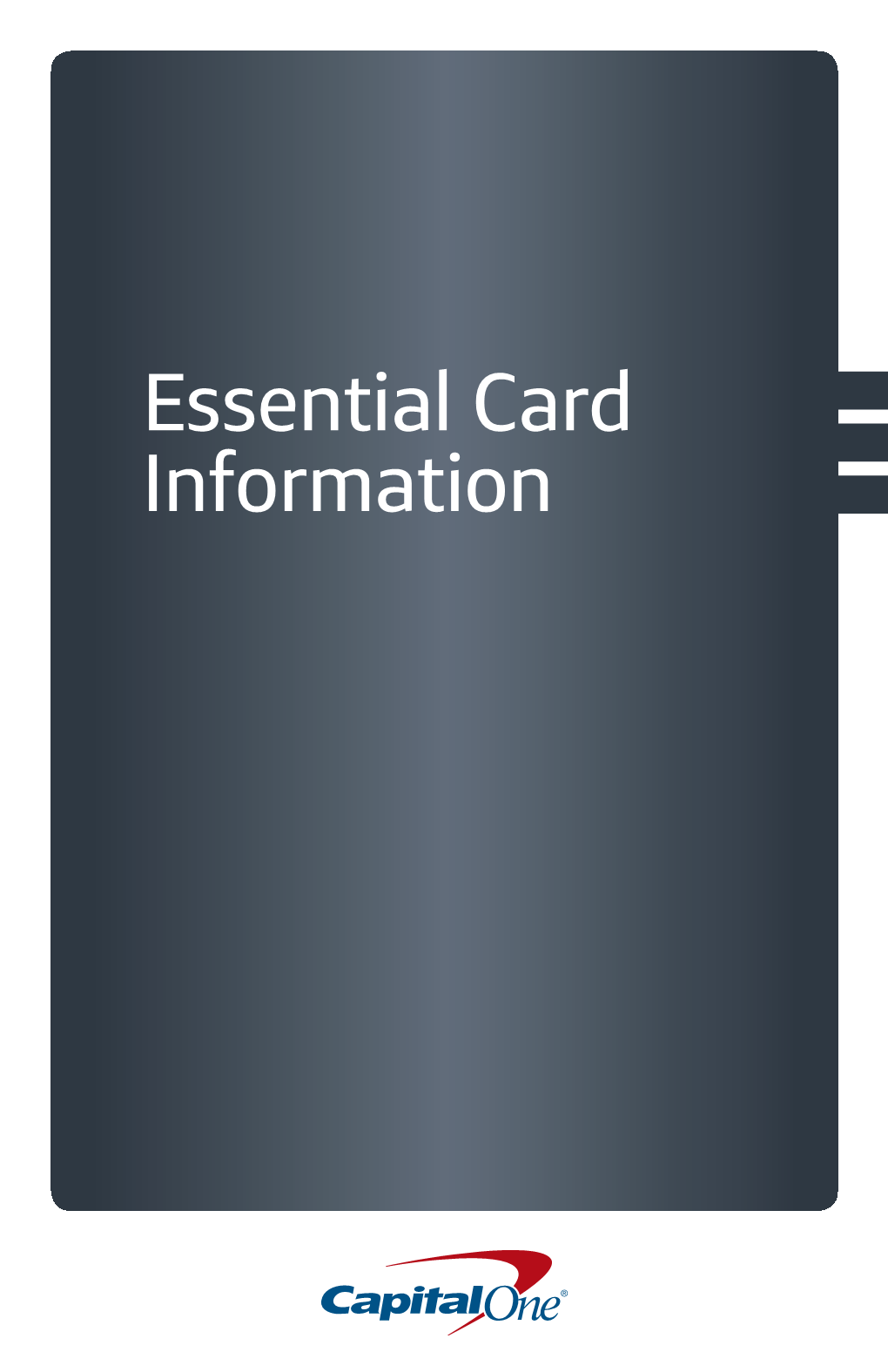 Essential Card Information Essential Card Information 1