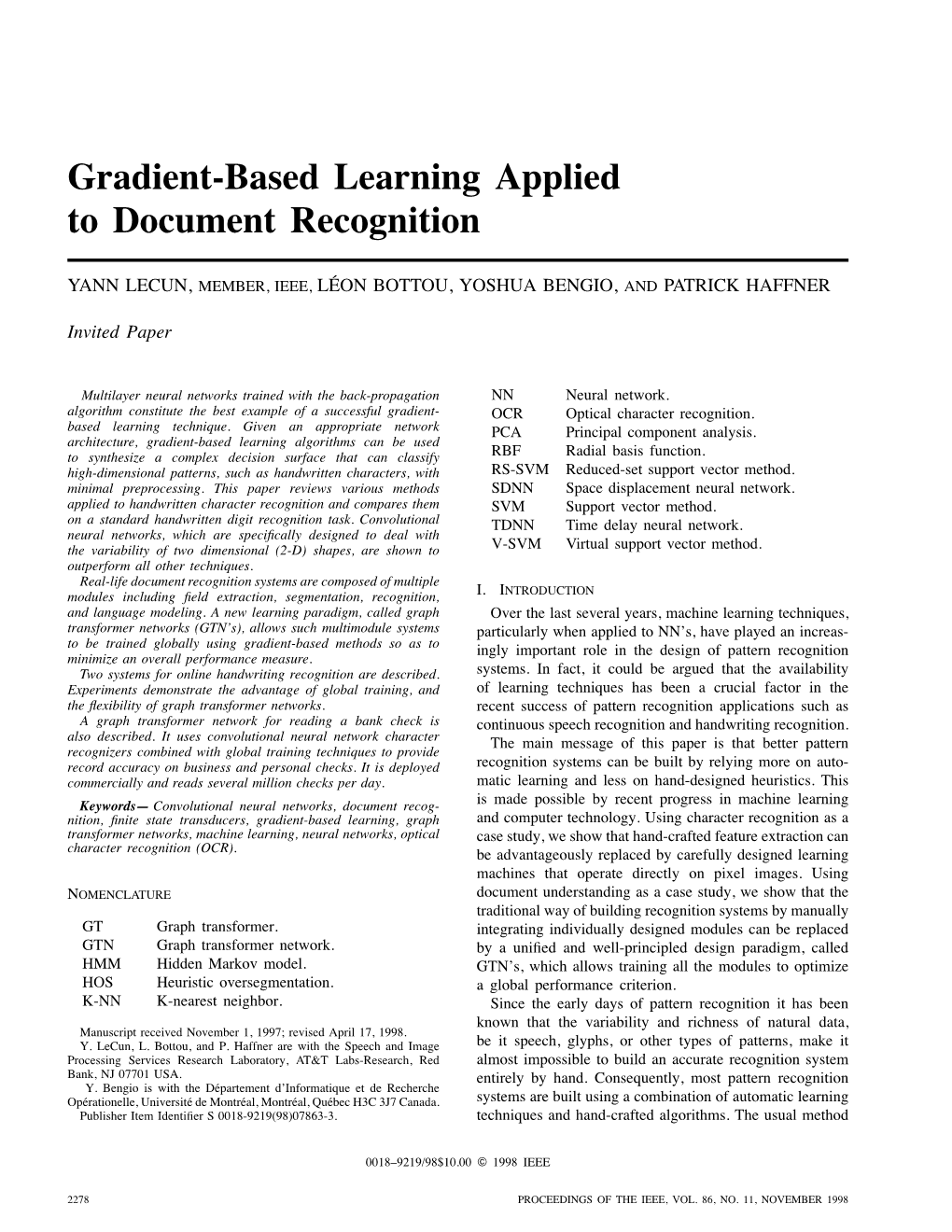 Gradient-Based Learning Applied to Document Recognition