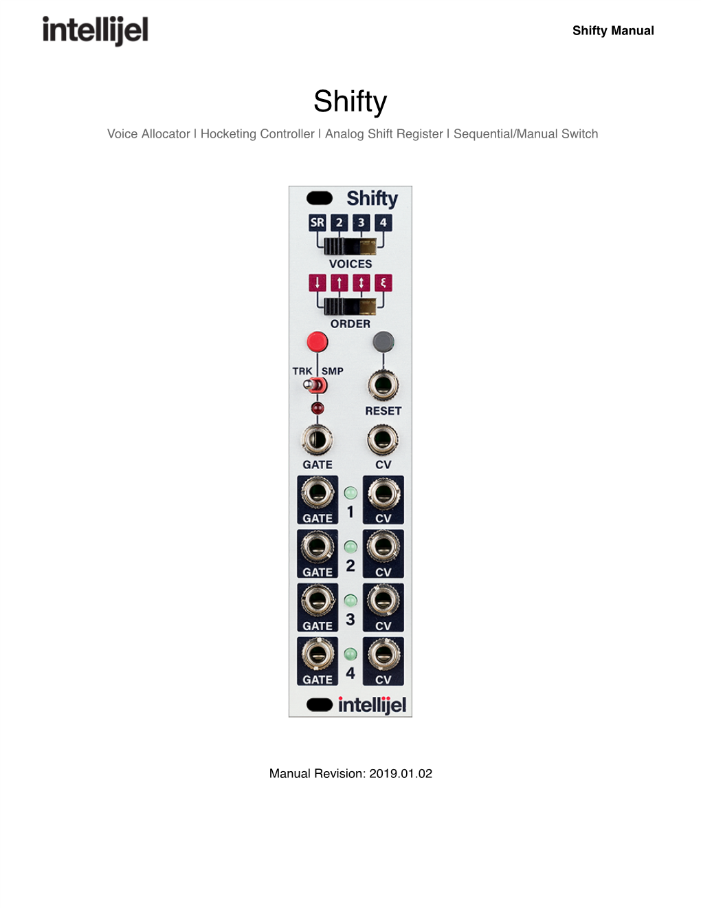 Intellijel Shifty Manual