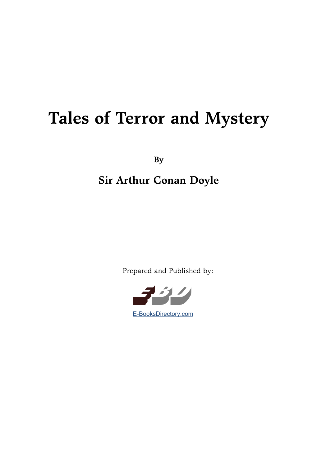 Tales of Terror and Mystery