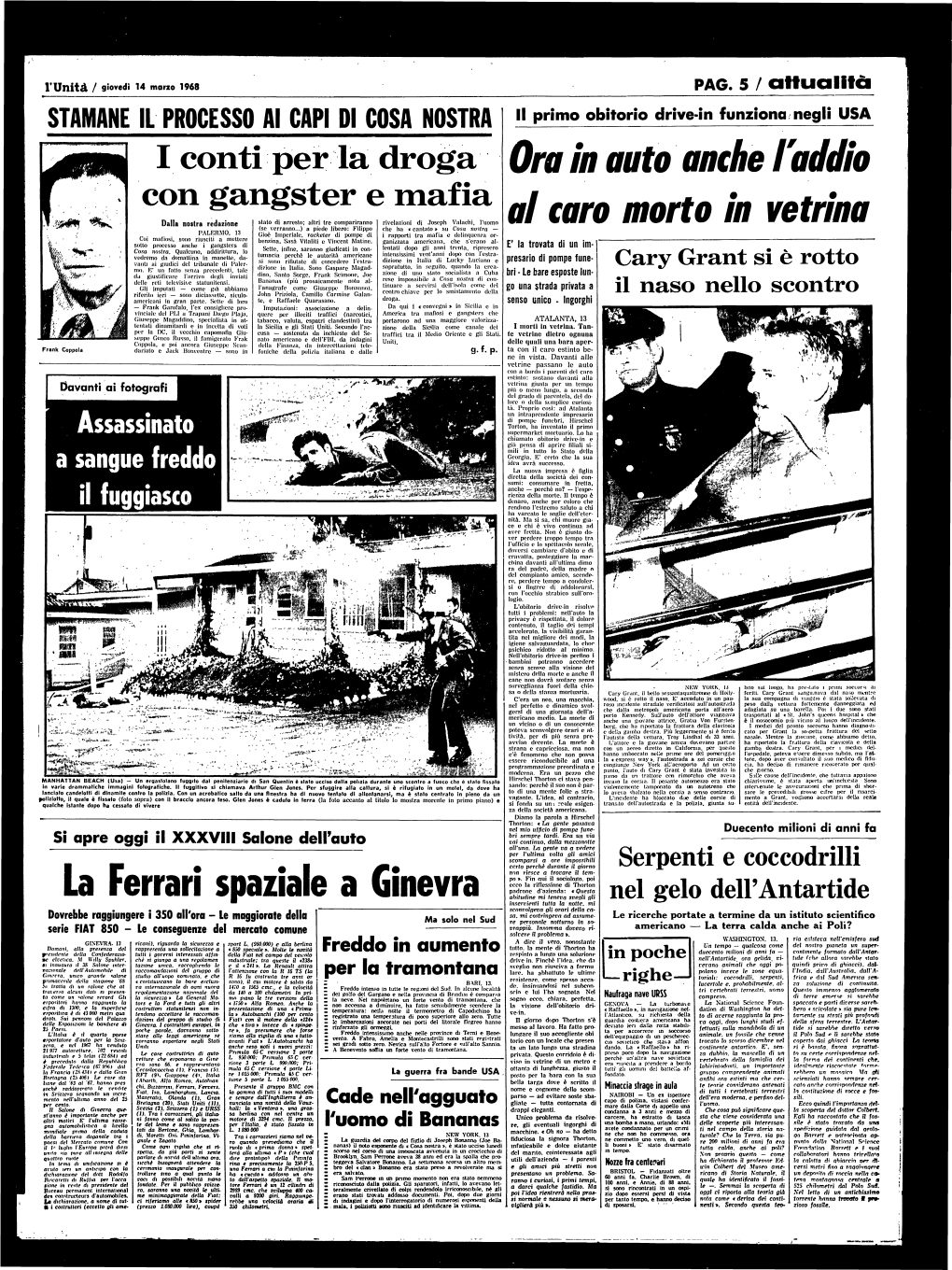 I Conti Per La Droga Con Gangster E Mafia La Ferrari Spaziale a Ginevra