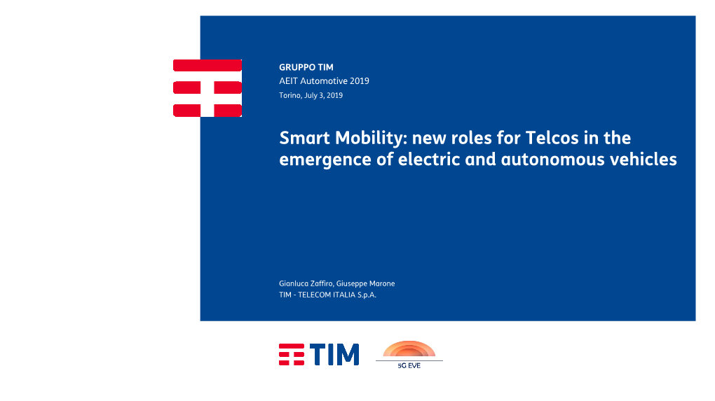 New Roles for Telcos in the Emergence of Electric and Autonomous Vehicles