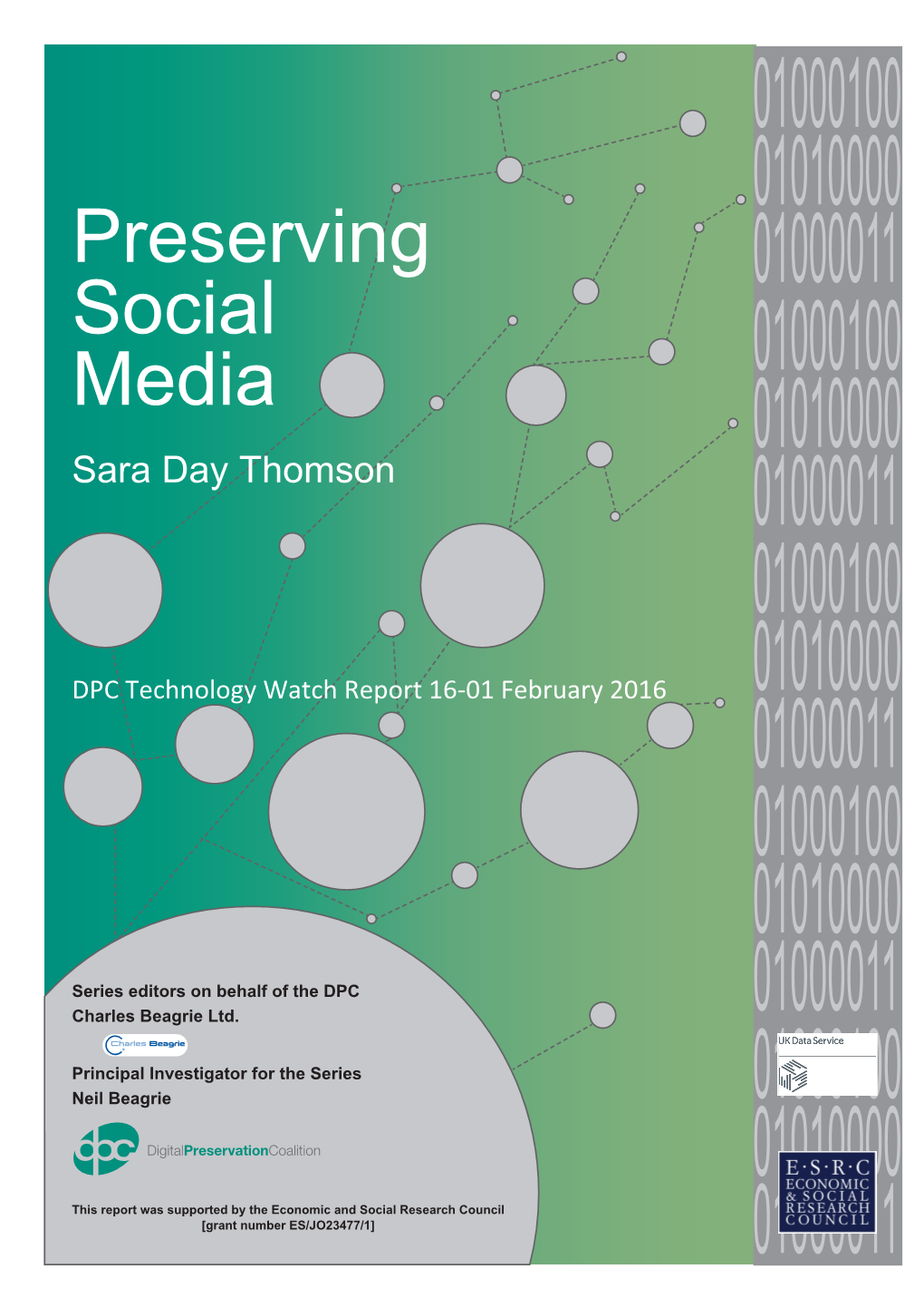 Technology Watch Report: Preserving Social Media