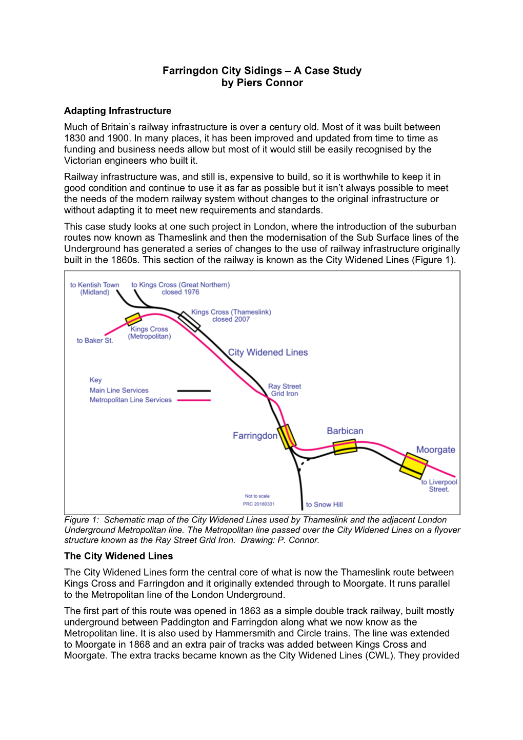 Farringdon City Sidings – a Case Study by Piers Connor