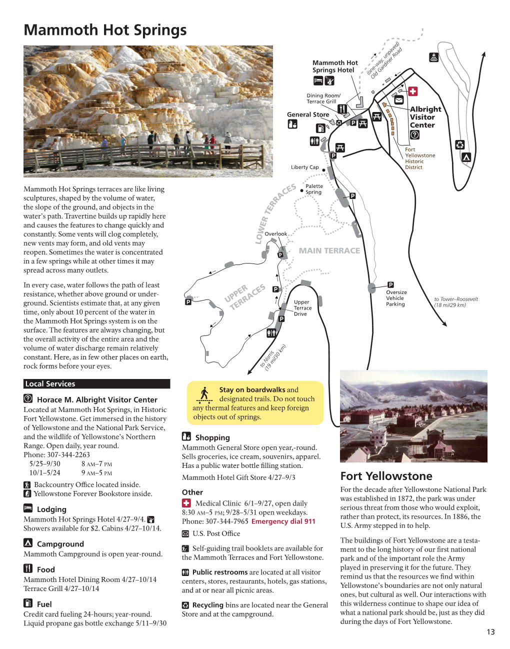 Mammoth Hot Springs Activities for 2018