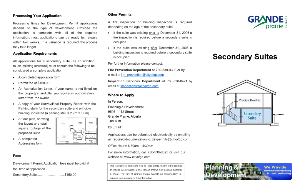 Secondary Suites