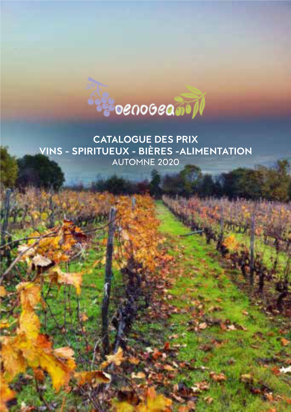 Catalogue Des Prix Vins - Spiritueux - Bières -Alimentation Automne 2020