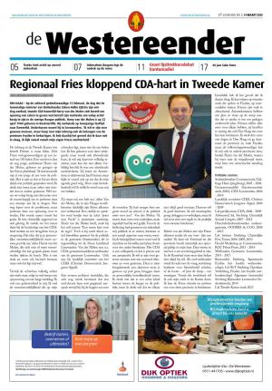 Regionaal Fries Kloppend CDA-Hart in Tweede Kamer